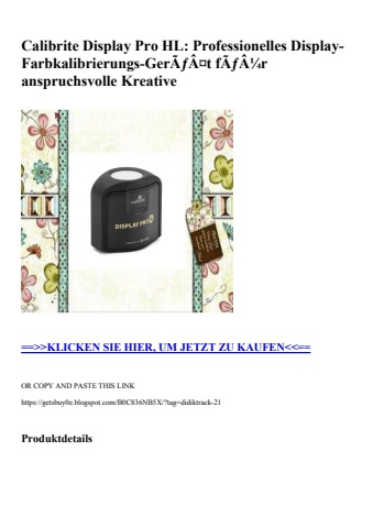 4152 calibrite display pro hl  professionelles display-farbkalibrierungs-gerãƒâ¤t fãƒâ¼r anspruchsvolle