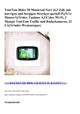 2987 tomtom rider 50 motorrad-navi  4 3 zoll  mit kurvigen und bergigen strecken speziell fãƒâ¼r motorrã