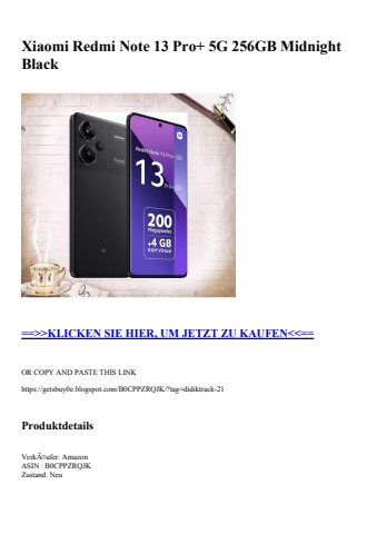 3765 xiaomi redmi note 13 pro  5g 256gb midnight black
