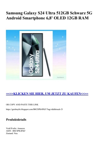 4979 samsung galaxy s24 ultra 512gb schwarz 5g android smartphone 6 8' oled 12gb ram