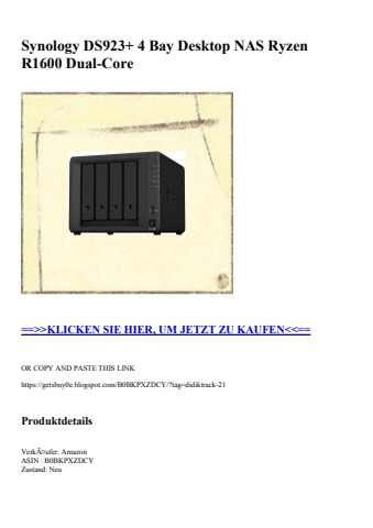 4011 synology ds923  4 bay desktop nas ryzen r1600 dual-core