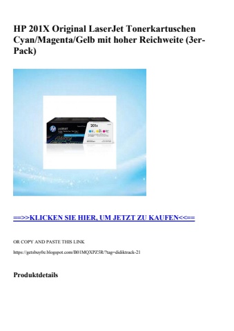 9728 hp 201x original laserjet tonerkartuschen cyan magenta gelb mit hoher reichweite  3er-pack