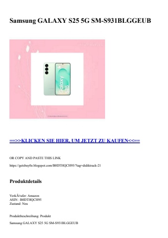 6411 samsung galaxy s25 5g sm-s931blggeub