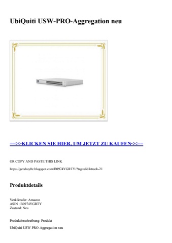 2831 ubiquiti usw-pro-aggregation neu