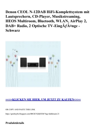 4973 denon ceol n-12dab hifi-komplettsystem mit lautsprechern  cd-player  musikstreaming  heos multiroom