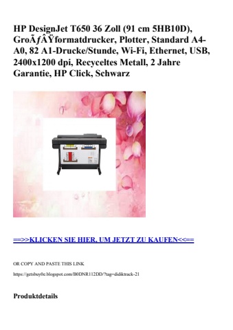 3986 hp designjet t650 36 zoll  91 cm 5hb10d   groãƒâÿformatdrucker  plotter  standard a4-a0  82 a1-druc