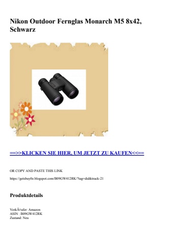 2898 nikon outdoor fernglas monarch m5 8x42  schwarz