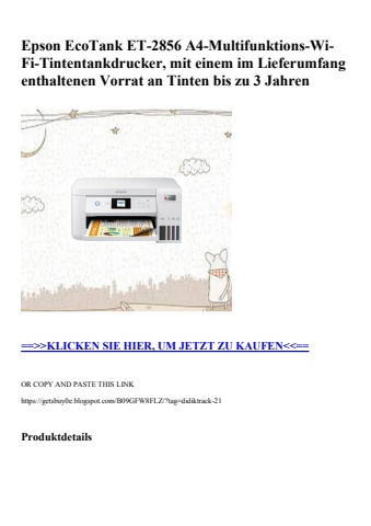 7536 epson ecotank et-2856 a4-multifunktions-wi-fi-tintentankdrucker  mit einem im lieferumfang enthalte
