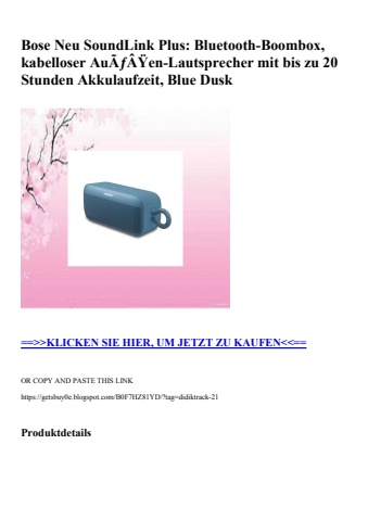 0365 bose neu soundlink plus  bluetooth-boombox  kabelloser auãƒâÿen-lautsprecher mit bis zu 20 stunden