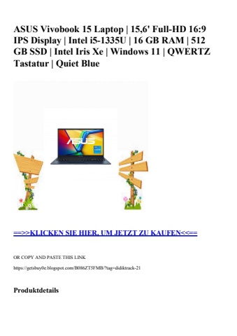 2650 asus vivobook 15 laptop   15 6' full-hd 16 9 ips display   intel i5-1335u   16 gb ram   512 gb ssd