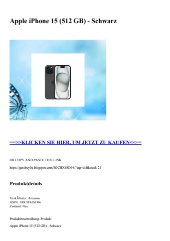 3753 apple iphone 15  512 gb  - schwarz