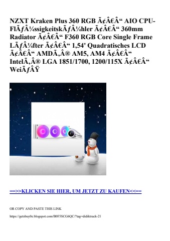 7739 nzxt kraken plus 360 rgb ã¢â€â“ aio cpu-flãƒâ¼ssigkeitskãƒâ¼hler ã¢â€â“ 360mm radiator ã¢â€â“ f360