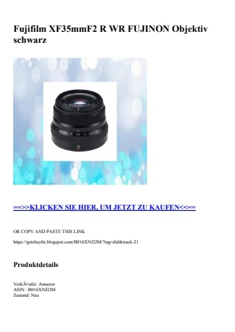 3826 fujifilm xf35mmf2 r wr fujinon objektiv schwarz