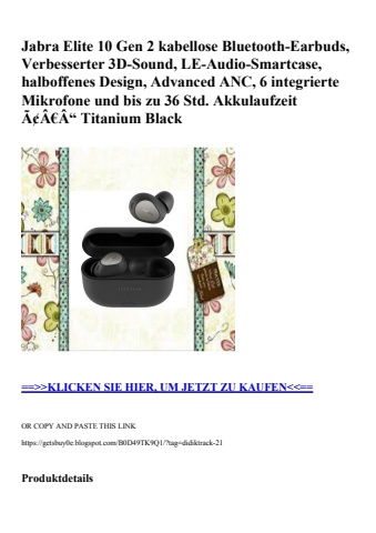 5023 jabra elite 10 gen 2 kabellose bluetooth-earbuds  verbesserter 3d-sound  le-audio-smartcase  halbof