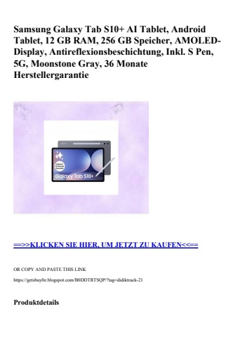 2494 samsung galaxy tab s10  ai tablet  android tablet  12 gb ram  256 gb speicher  amoled-display  anti