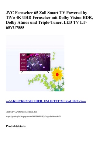 4639 jvc fernseher 65 zoll smart tv powered by tivo 4k uhd fernseher mit dolby vision hdr  dolby atmos u