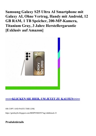 0706 samsung galaxy s25 ultra ai smartphone mit galaxy ai  ohne vertrag  handy mit android  12 gb ram  1