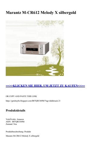 4330 marantz m-cr612 melody x silbergold