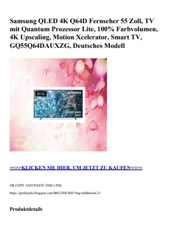 2962 samsung qled 4k q64d fernseher 55 zoll  tv mit quantum prozessor lite  100  farbvolumen  4k upscali