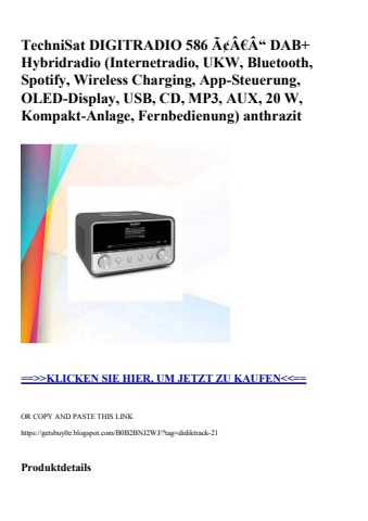 4963 technisat digitradio 586 ã¢â€â“ dab  hybridradio  internetradio  ukw  bluetooth  spotify  wireless