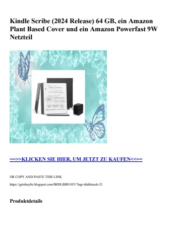 1717 kindle scribe  2024 release  64 gb  ein amazon plant based cover und ein amazon powerfast 9w netzte