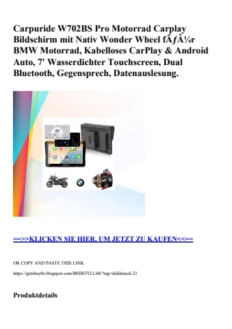 6781 carpuride w702bs pro motorrad carplay bildschirm mit nativ wonder wheel fãƒâ¼r bmw motorrad  kabell