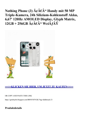 5205 nothing phone  3  ã¢â€â“ handy mit 50 mp triple-kamera  24h silizium-kohlenstoff akku  6 67' 120hz