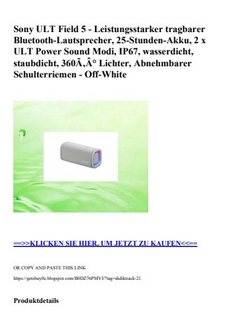 3069 sony ult field 5 - leistungsstarker tragbarer bluetooth-lautsprecher  25-stunden-akku  2 x ult powe