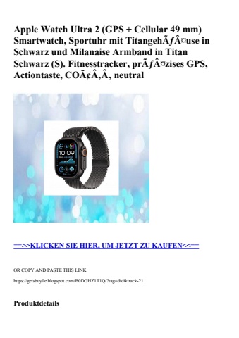 5901 apple watch ultra 2  gps   cellular 49 mm  smartwatch  sportuhr mit titangehãƒâ¤use in schwarz und