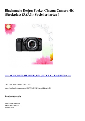 4415 blackmagic design pocket cinema camera 4k  steckplatz fãƒâ¼r speicherkarten