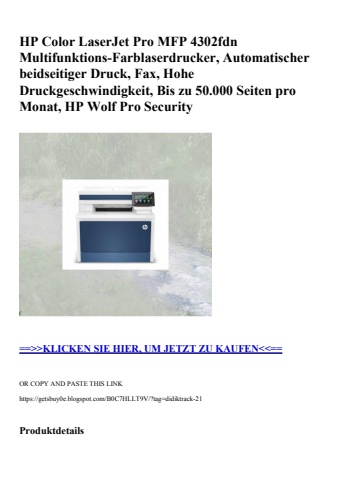 8099 hp color laserjet pro mfp 4302fdn multifunktions-farblaserdrucker  automatischer beidseitiger druck