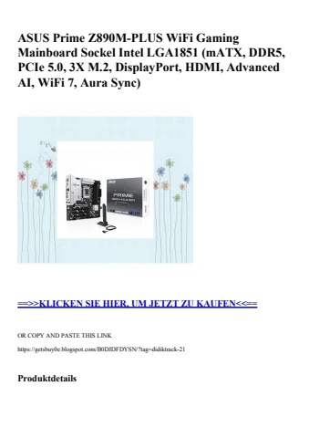 8594 asus prime z890m-plus wifi gaming mainboard sockel intel lga1851  matx  ddr5  pcie 5