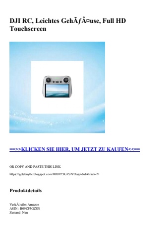 4217 dji rc  leichtes gehãƒâ¤use  full hd touchscreen