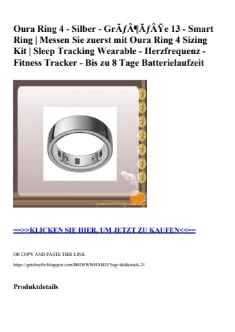 7569 oura ring 4 - silber - grãƒâ¶ãƒâÿe 13 - smart ring   messen sie zuerst mit oura ring 4 sizing kit