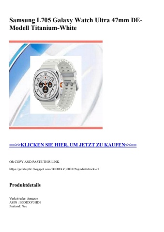 8558 samsung l705 galaxy watch ultra 47mm de-modell titanium-white