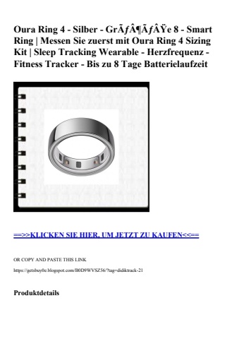 5409 oura ring 4 - silber - grãƒâ¶ãƒâÿe 8 - smart ring   messen sie zuerst mit oura ring 4 sizing kit