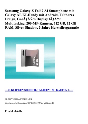 3054 samsung galaxy z fold7 ai smartphone mit galaxy ai  ki-handy mit android  faltbares design  groãƒâÿ