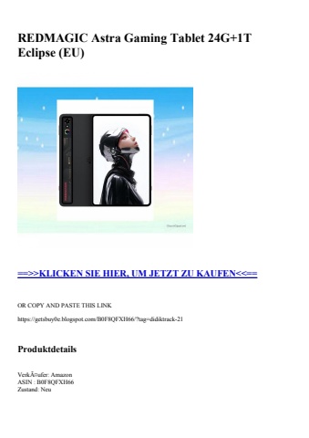 5340 redmagic astra gaming tablet 24g 1t eclipse  eu