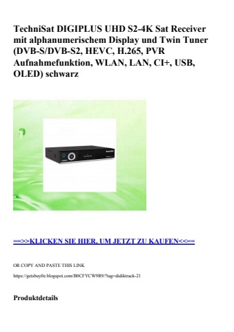 4292 technisat digiplus uhd s2-4k sat receiver mit alphanumerischem display und twin tuner  dvb-s dvb-s2