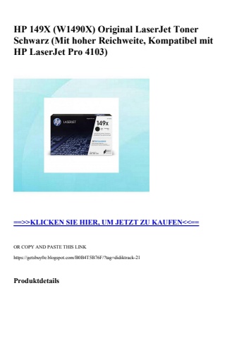 6416 hp 149x  w1490x  original laserjet toner schwarz  mit hoher reichweite  kompatibel mit hp laserjet