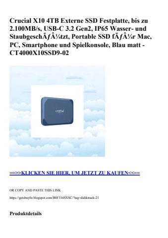 4302 crucial x10 4tb externe ssd festplatte  bis zu 2