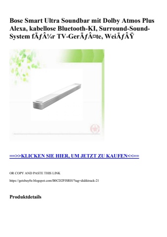 9432 bose smart ultra soundbar mit dolby atmos plus alexa  kabellose bluetooth-ki  surround-sound-system