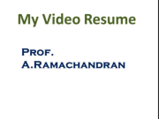 My video Resume