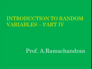 Introduction to random variables – part iv