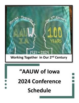 AAUW State of Iowa Conference Schedule