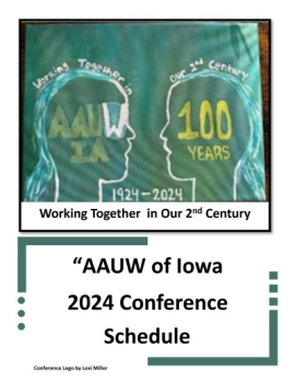 AAUW State of Iowa Conference Schedule 2024