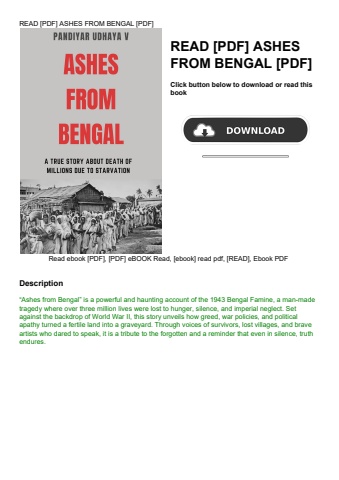 read [pdf] ashes from bengal [pdf]