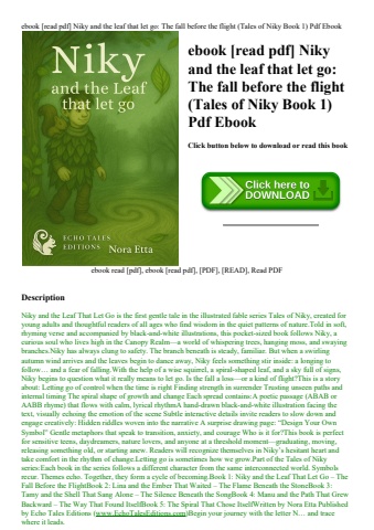 ebook [read pdf] niky and the leaf that let go the fall before the flight (tales of niky book 1) pdf