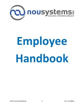 nou Systems Employee Handbook Final