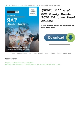 [read] official sat study guide 2020 edition read online